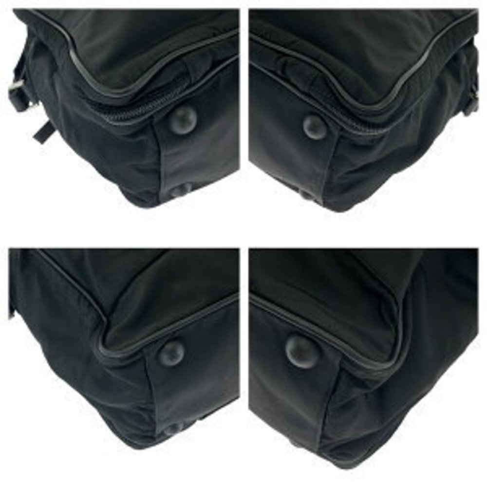 Prada Shoulder Black Triangular Briefcase Bag Bus… - image 3